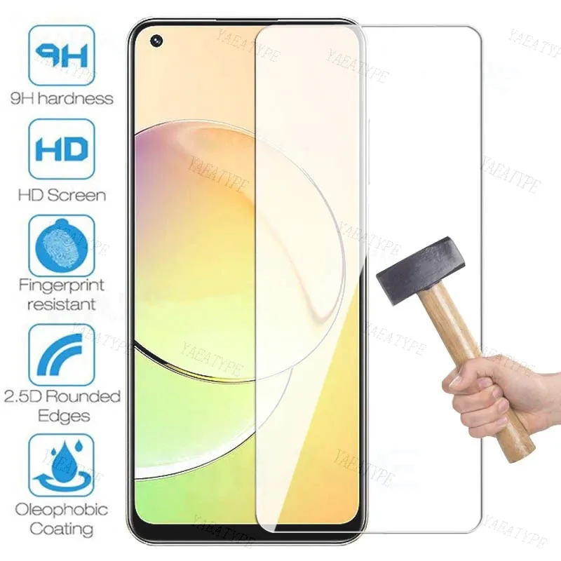 Vidrio templado para OPPO Realme, película protectora de pantalla, 11, 10, 9, 8, 7, 6, 5 Pro, 5G, 9i, 8i, 7i, 6i, 5i, Realme, 10T, 11, 11X