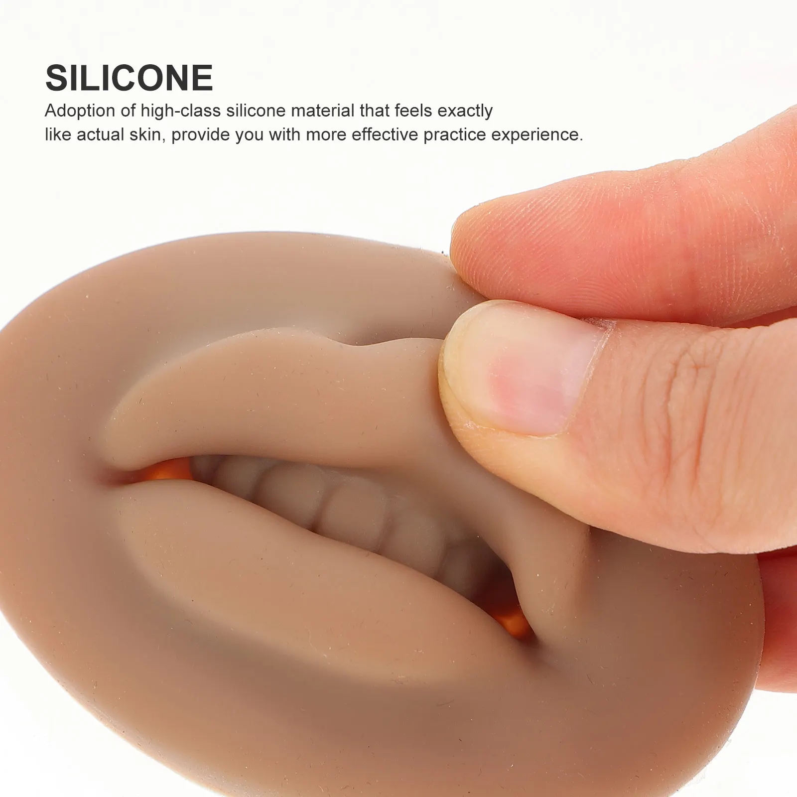 

5D Silicone Makeup Practice Skin Mold Fake Embroidery Training Tool Reusable Fake Skin For Tattoo Makeup Artists Beginners
