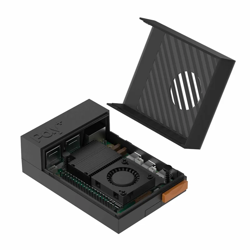 

Efficient For Raspberry Pi 5 Case With Active Cooler Enhanced Protection Durable Design Easy Assembly Perfect Fit Black