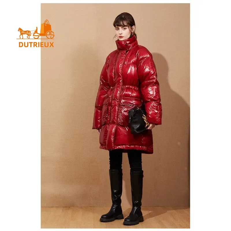 New Style Women's Winter Down Jacket, Fashionable, Warm and Thick Double-layer Filling 90% White Duck Down Down Jacket for Women