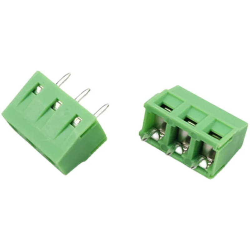 100pcs   2 Pin  3pin KF127 Screw Terminal Block Connector 5mm Pitch 300V 10A KF-127-2p 3p