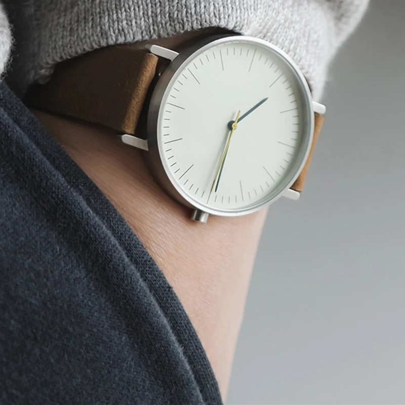 Montre à quartz étanche en acier inoxydable pour hommes et femmes, montres-bracelets, mouvement suisse, simplicité, mode