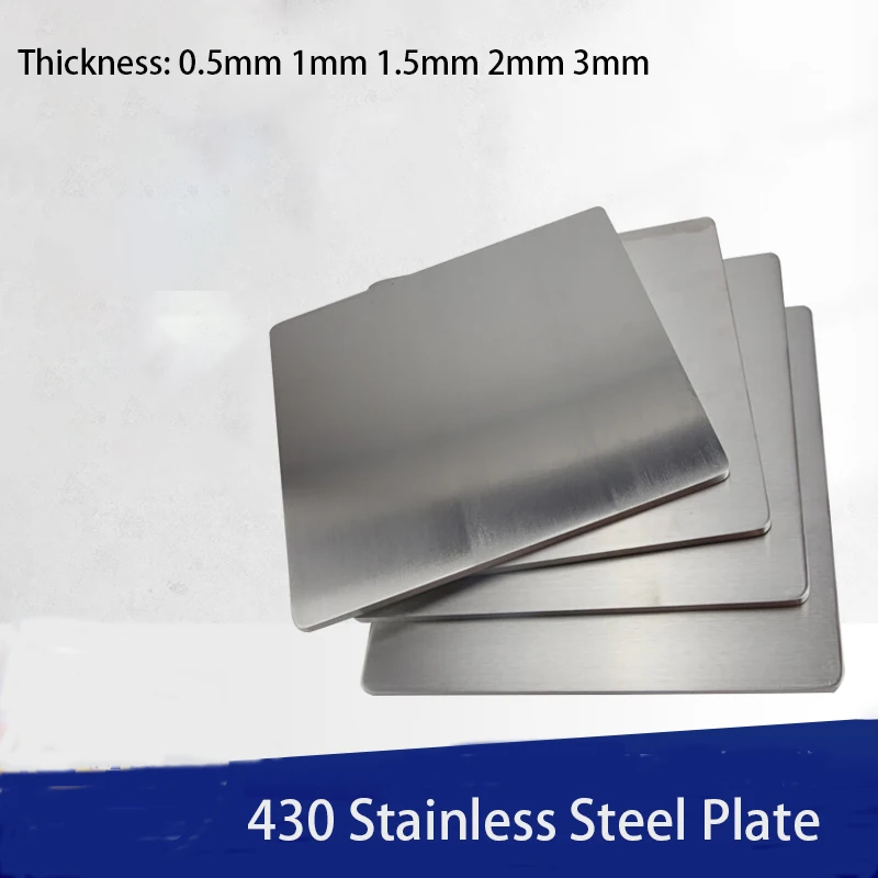 

430 Stainless Steel Plate 10CR17 Magnetic Absorption Steel Plate Thickness: 0,5 1 1,5 2 2,5 3 mm