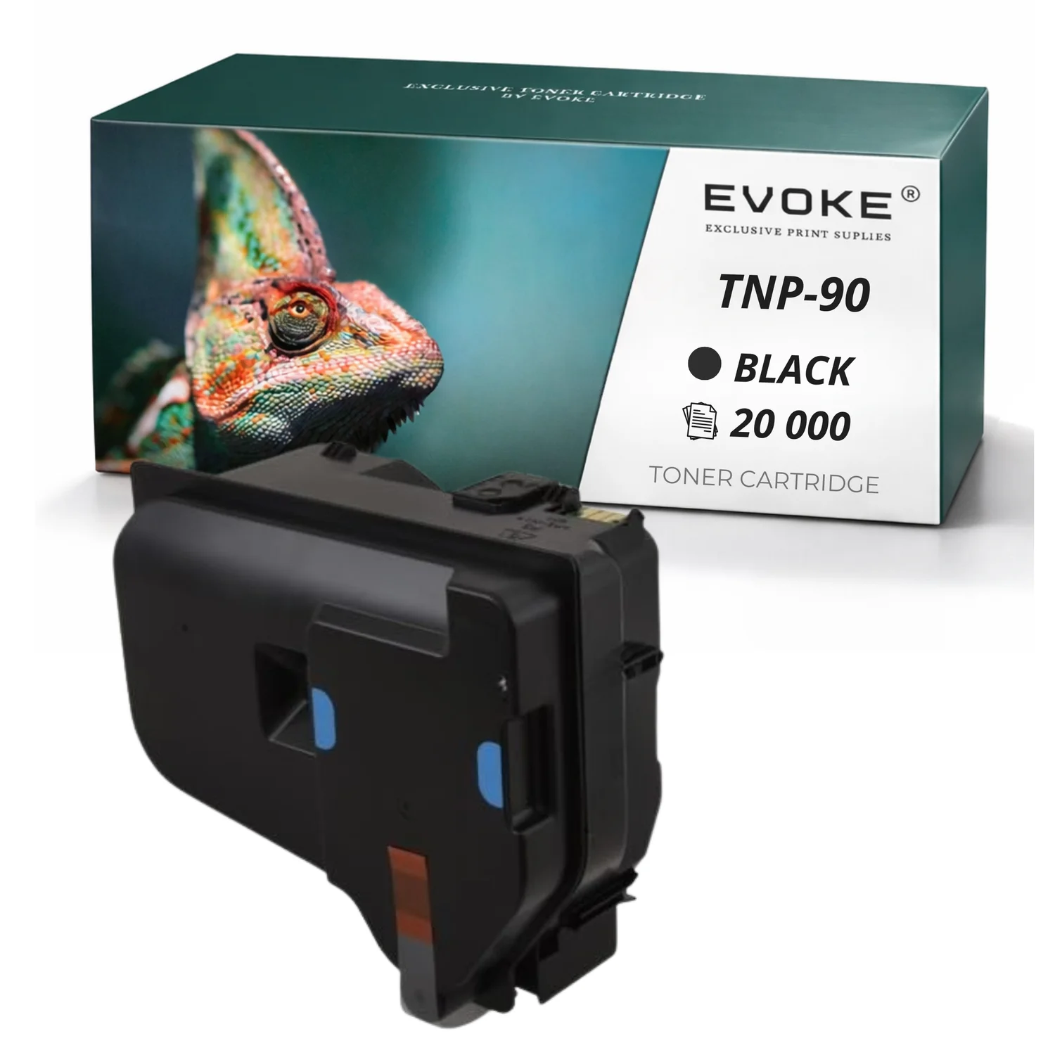 Evoke Compatibele Toner voor Konica Minolta Tnp90Z Tnp-90Z Tnp-90 Tnp90 Actd050 Actd0D0 Zwart 20000 Pagina's Bizhub 4050I/4051I/4750I Dev. Ik. 4050I/4750I