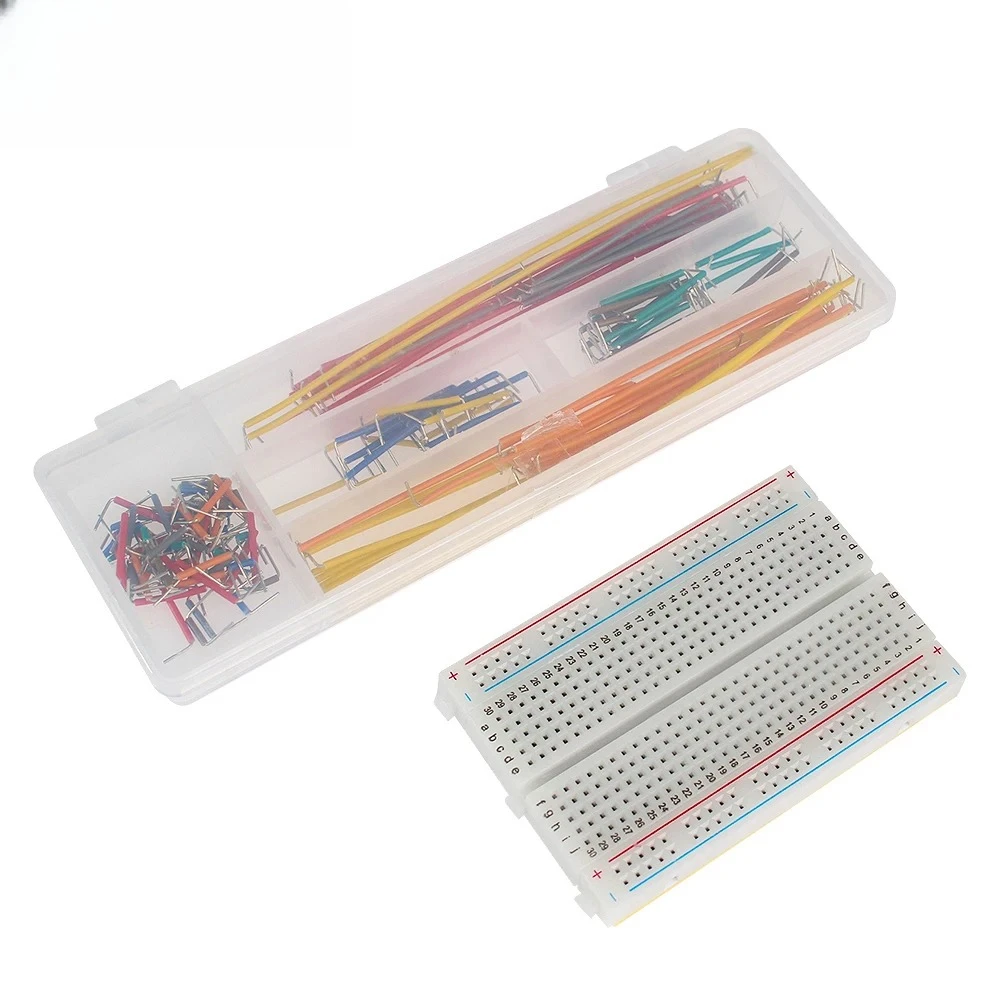 Breadboard 400/830 Holes Prototype PCB Board MB-102 Solderless PCB Mini Test Board 140PCS Jumper Wire Cable DIY Kit