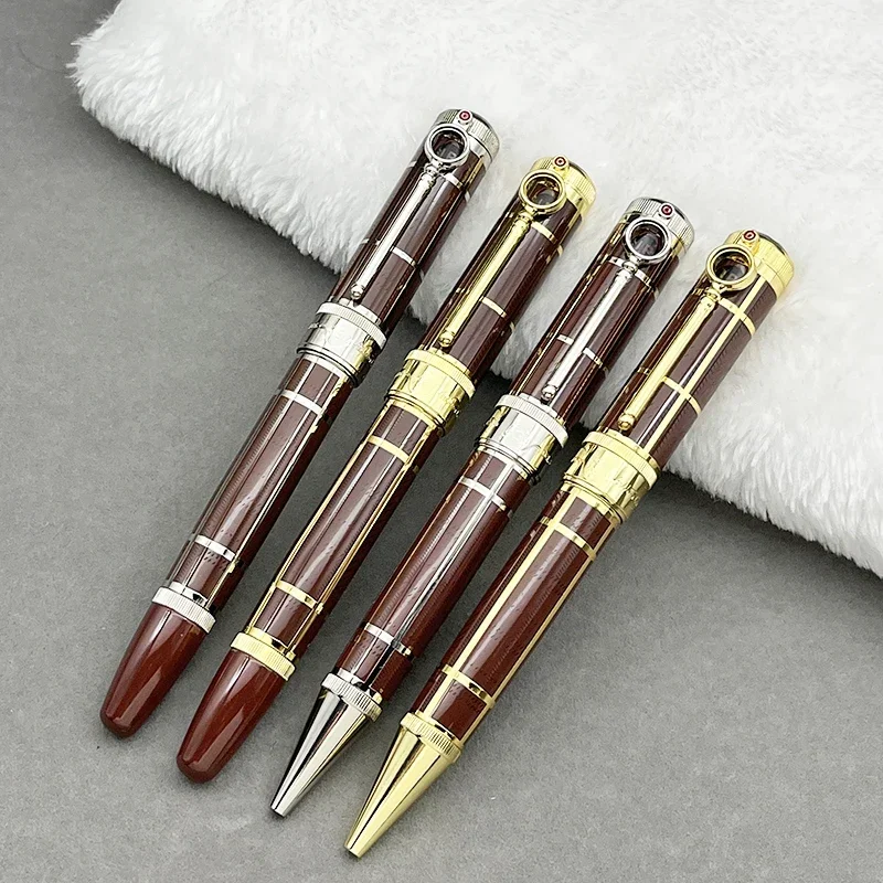 قلم حبر جاف فاخر رولربال المحقق أسطورة أقلام نافورة سوداء باللون الأزرق الداكن Git