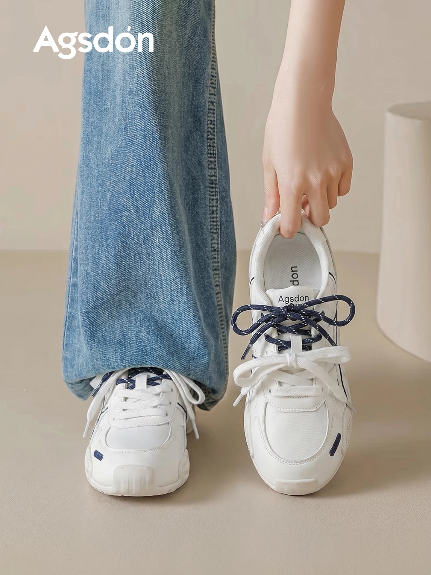 

Agsdon Ballet De Xin Women's Shoes Breathable Thick Bottom Sports Casual Shoes Summer New Style Outdoor Walking Shoes