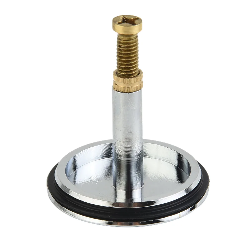 43mm Bathtub Drain Stopper Replacement with Adjustable Length for Bathroom Tub and Sink Waste Chrome Plated Pure Copper Material