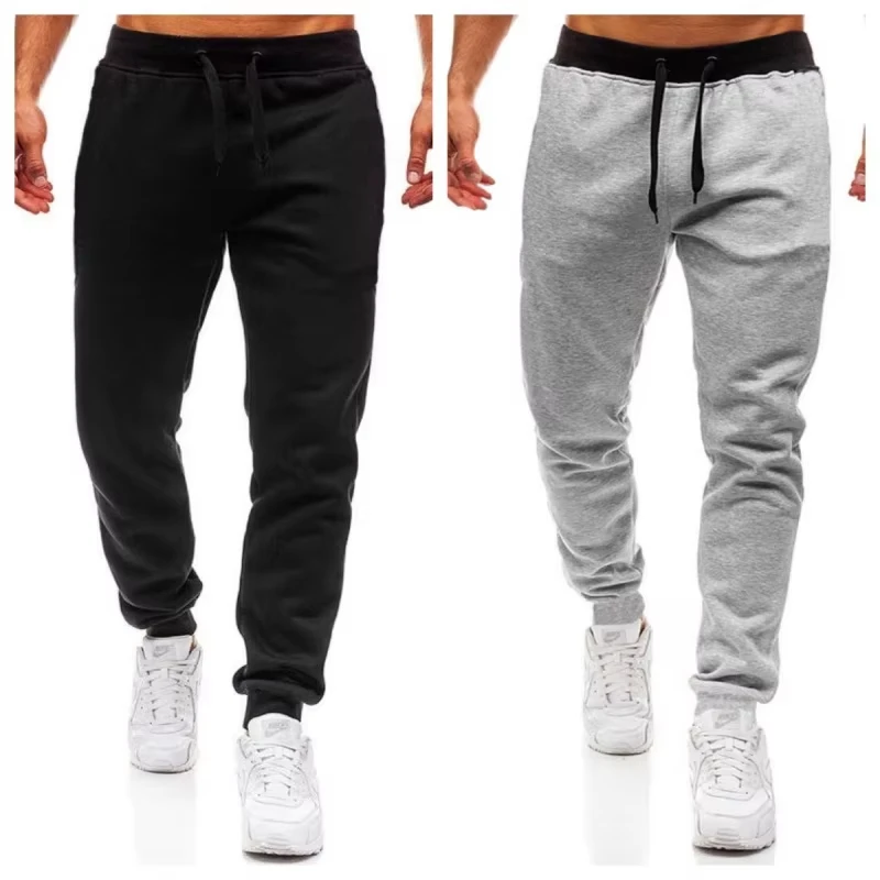 

Men's Athletic Trainning Joggers Casual Loose Fit Sweatpants Spring Fall Fleece Lined Pants Elastic Waist Drawstring Trousers