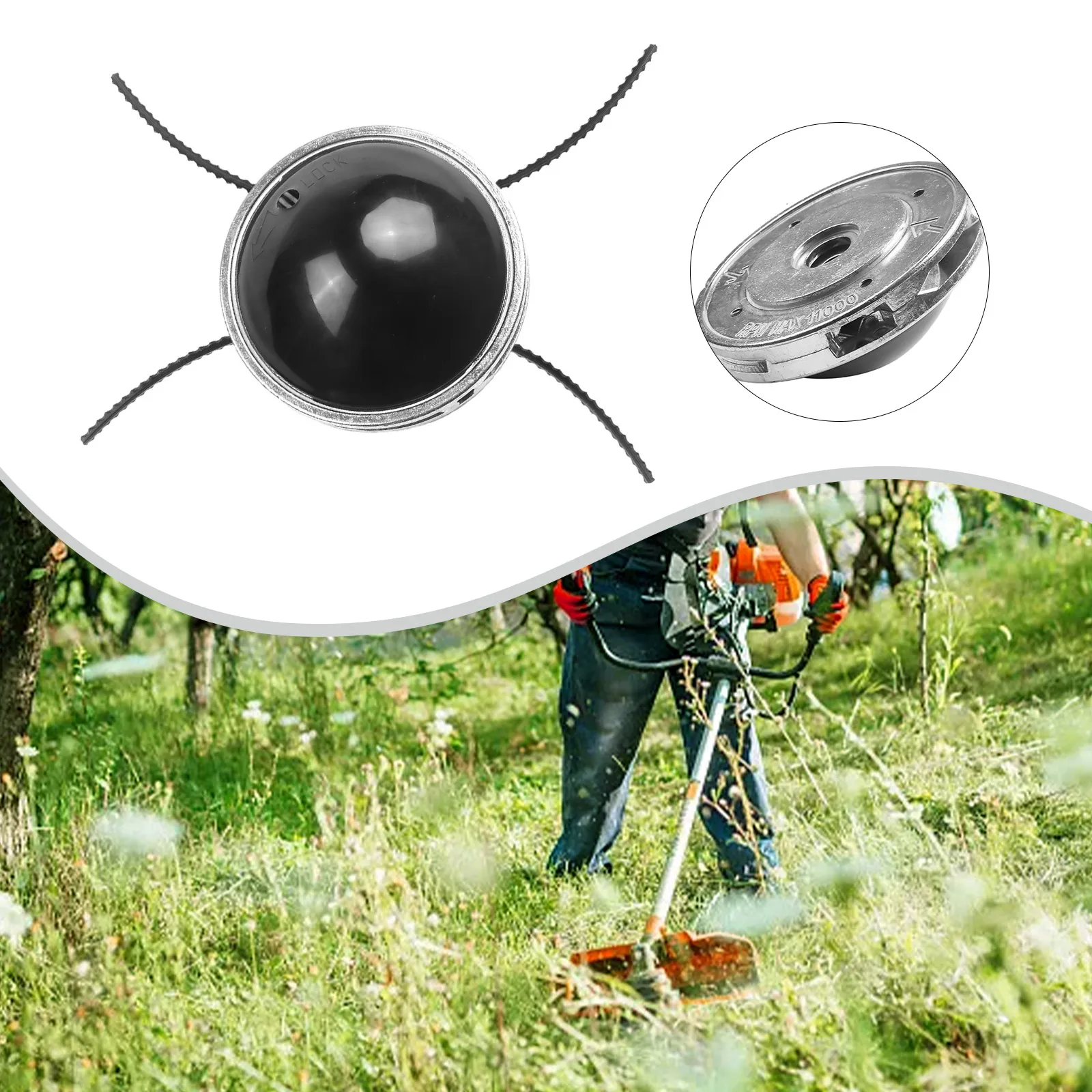 

For Most Straight Shaft Trimmer Trimmer Head Grass Trimmer Spares Aluminum Chainsaw Parts Garden Power Tool Metal Plastic