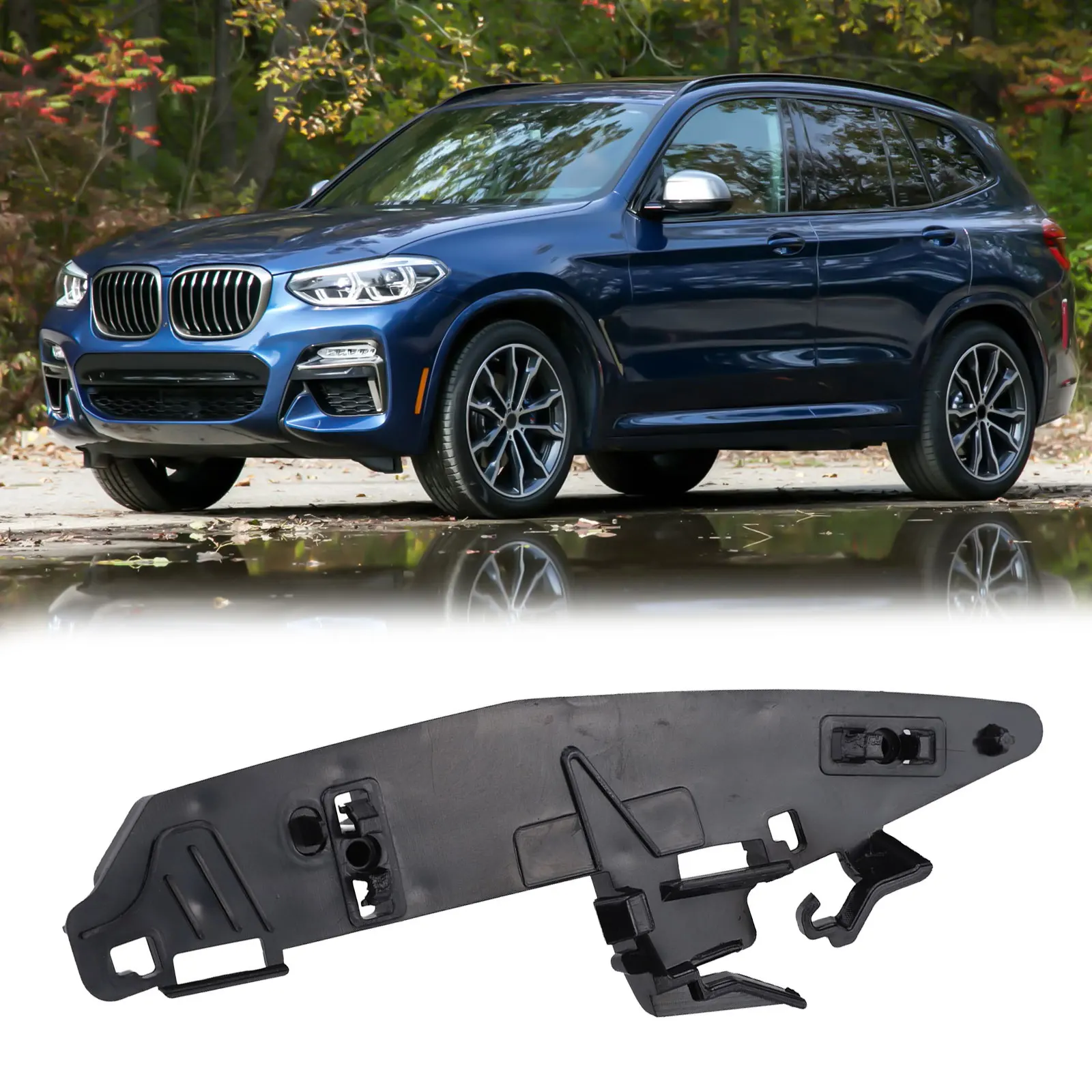 Direct Fit Bumper Support Bracket 51117399982 for BMW X3 (2019 2023) and For X4 (2019 2021) Front Right Replacement