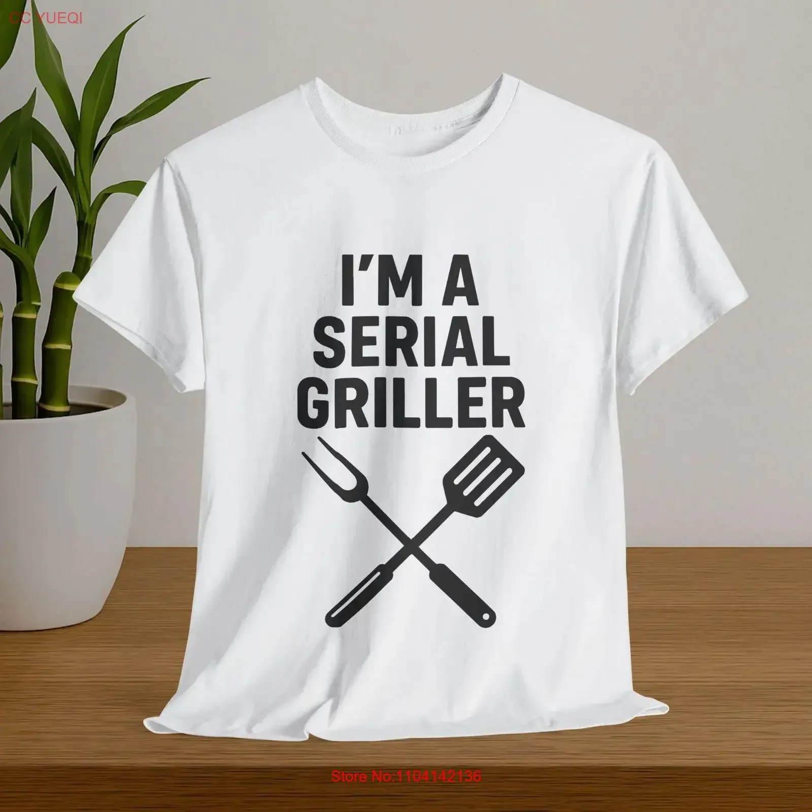I'm a Serial Griller T Shirt Funny BBQ Grill Master Grilling for Men Tools and Women CookouT vintage Washed streetwear