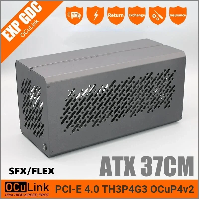 Gehäuse für TH3P4G3 OCuP4v2 OcuLink Thunderbolt3/4 USB4 PCIE 4.0 ATX SFX FLEX Externe Grafikkarte GPU Dock EGPU Metallrahmen-Gehäuse