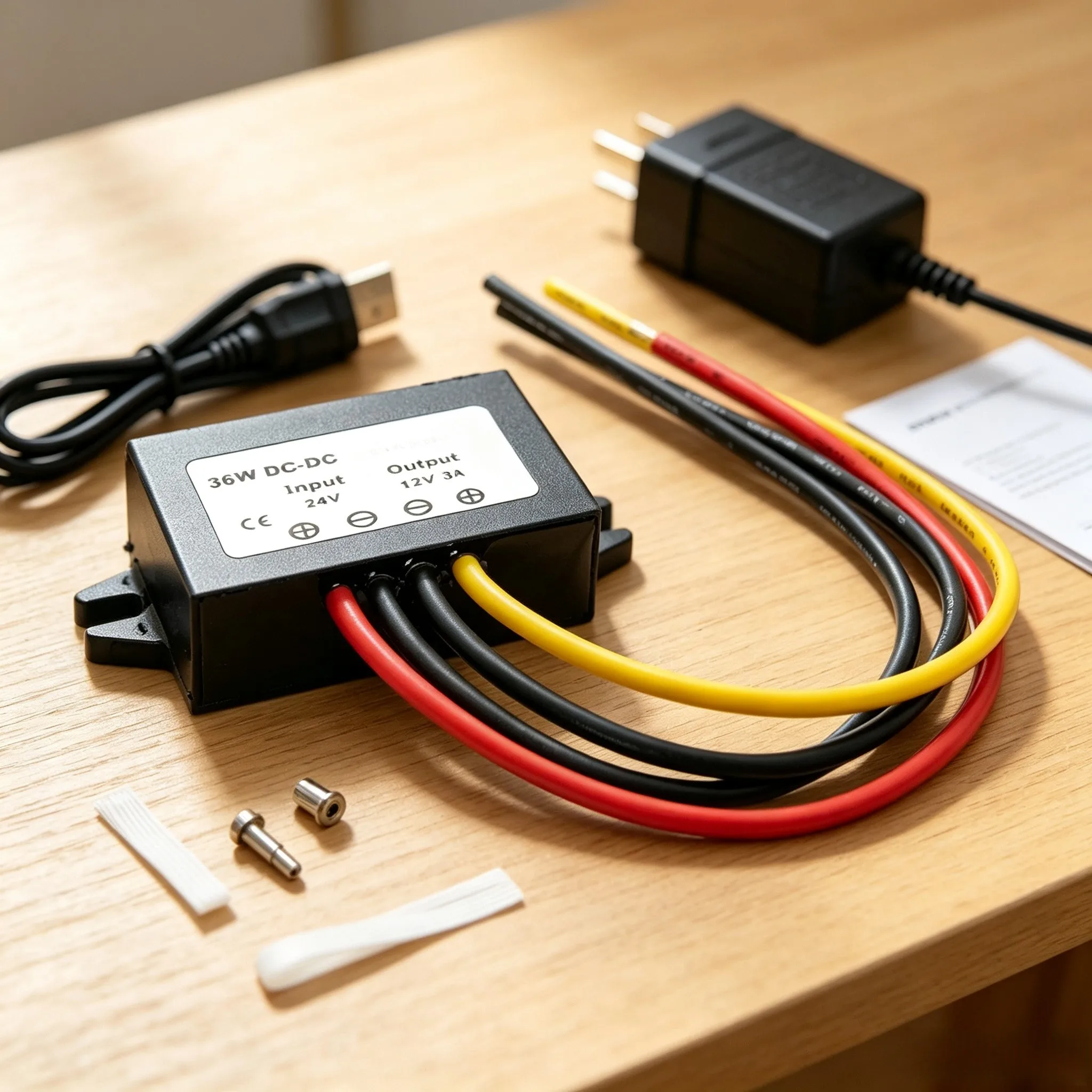 IP68 Waterproof 24V to 12V 3A DC DC Step Down Converter 36W Voltage Regulator with Overcurrent Overvoltage Protection