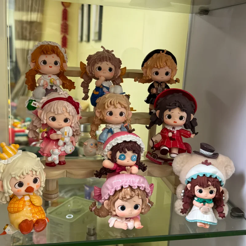 Schwarz Spielen Fu Fu Puppe Miaomiao Haus Blind Box Vierte Generation Rollgarn Mädchen Handgemachte Mädchen Geschenk Desktop Ornament neue Geschenke