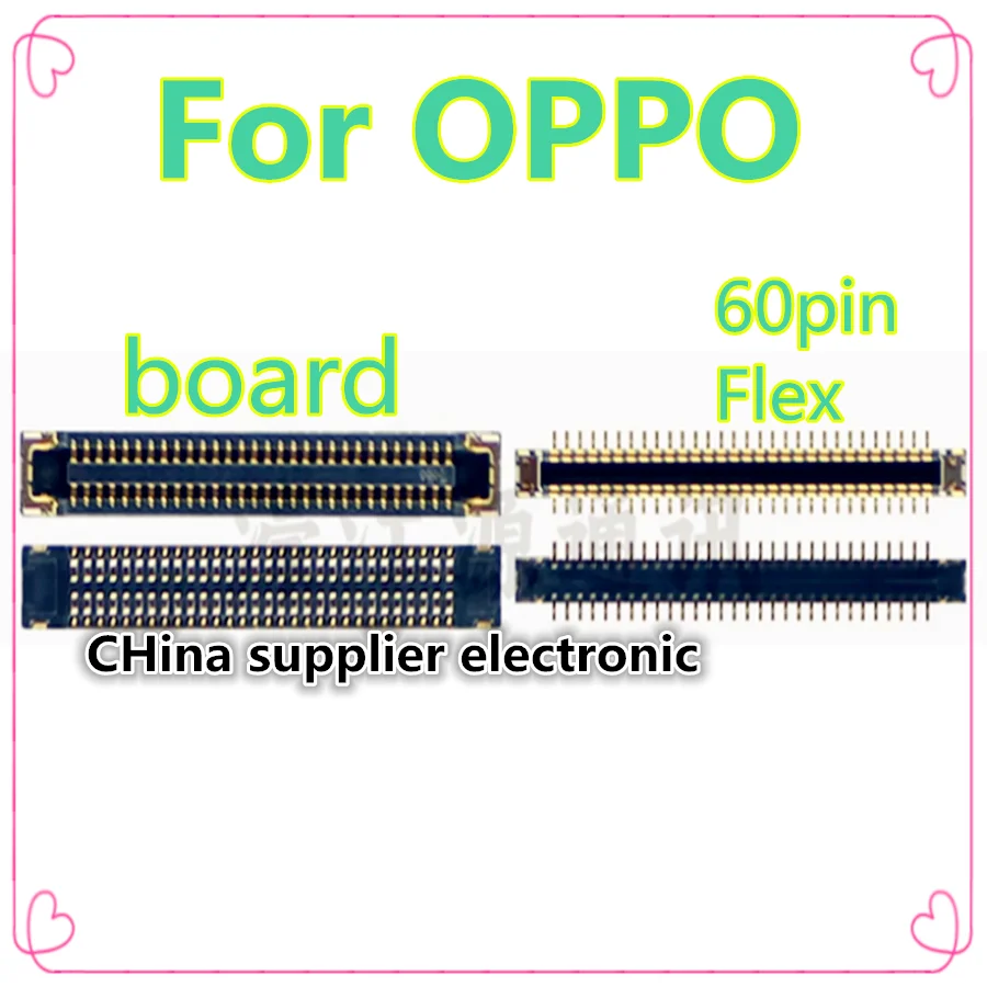 

For OPPO A92S A72 A52 4G version connector motherboard rear socket cable Flex 60pin