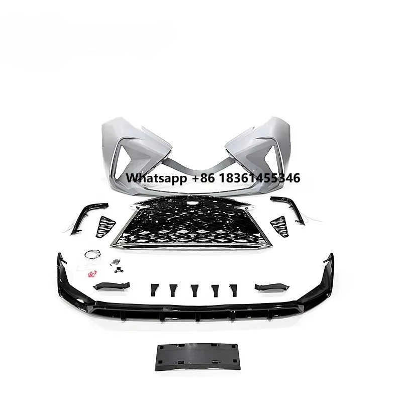 

Sport Style Body Kits Sienna 2021 2022 PP Front Bumper Lip Spoiler Grille Auto Parts Car Accessories