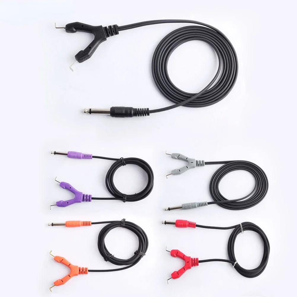 High Quality 1.8M Tattoo Clip Cord Double Copper Cord Tattoo Gun Machine Power Supply Foot Pedal Switch Cable Wire Accessories