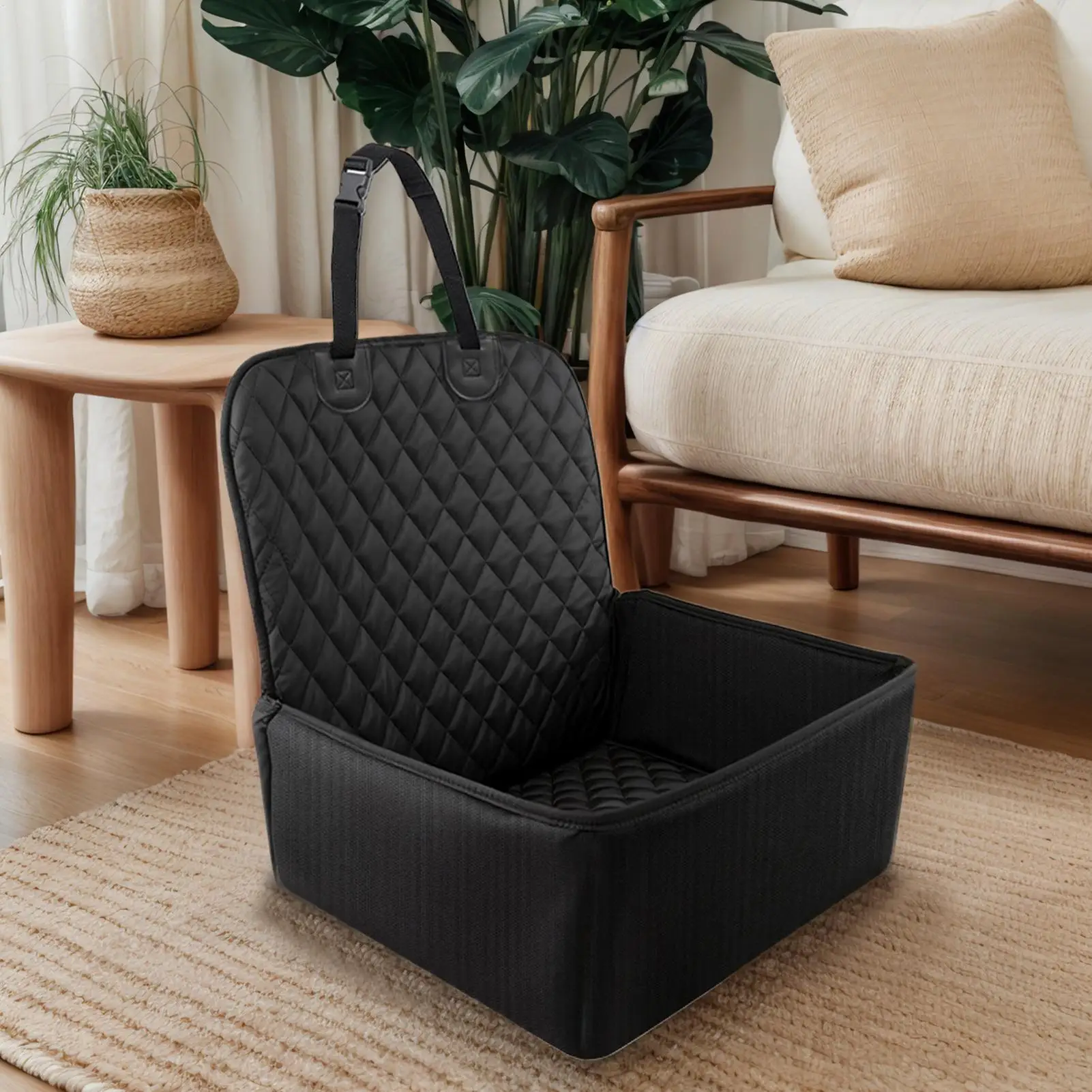 Pet Carrier Basket Scratch Proof Dog Auto Seat Non-Slip Portable Cat Basket Seat Waterproof Durable Pet Seat Cover Travel