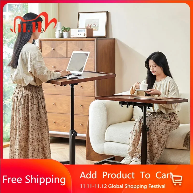 

Minimalist Solid Wood Computer Desk Bedside Organizer Laptop Office Desk Simple Folding Organizers Tavolino Lounge Furniture