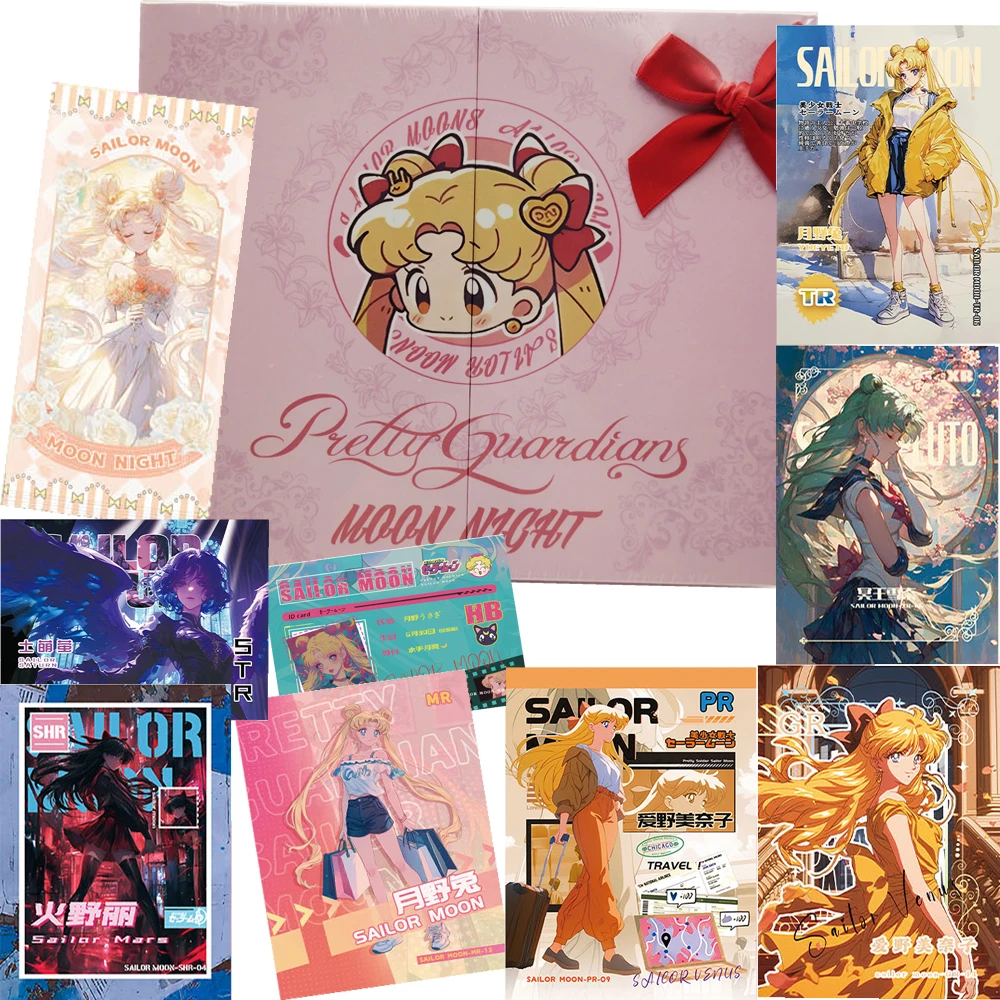 Anime Sailor Moon Magical Girl Collection Cards Characters Unique Creative Vitality Charm Shining Stars Card Decorative Gifts