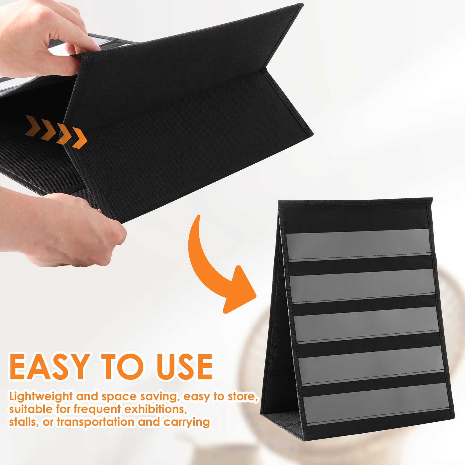 2 قطعة حامل عرض ملصق سطح المكتب قابل للطي 5 طبقات منظم عرض ملصق الطاولة لتخزين الهدايا التذكارية للحدث شارة #5
