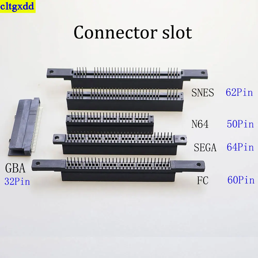 

cltgxdd 1piece for SFC SNES SNES FC game card slot 64 pin 60 pin 62 pin 50 pin game card slot spacing 2.5mm slot connector