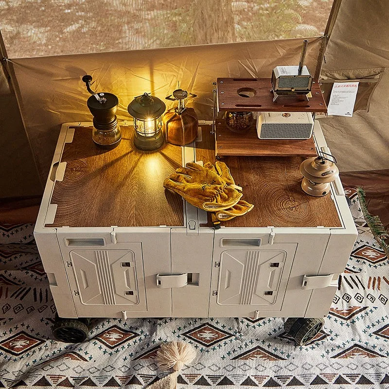 قضيب ربط خارجي لسيارة التخييم، عربة سحب صغيرة قابلة للطي، مقطورة تخييم، صندوق تخزين سيارة النزهة، سيارة تخييم كشك #6