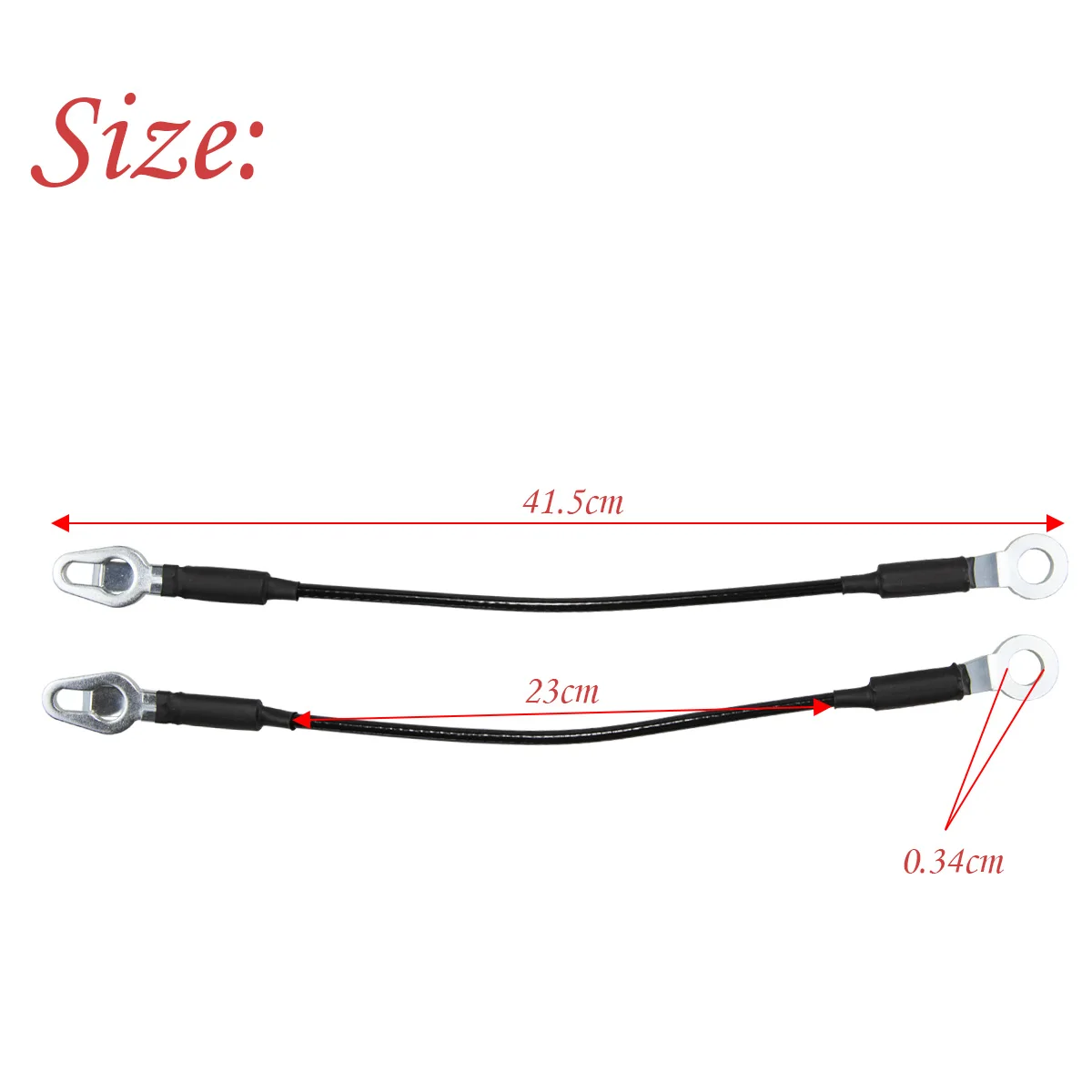 

1 Pair Trunk Tailgate Steel Wire Support Cables 16637944 for Chevy Silverado Sierra Hummer H2 1999-2007
