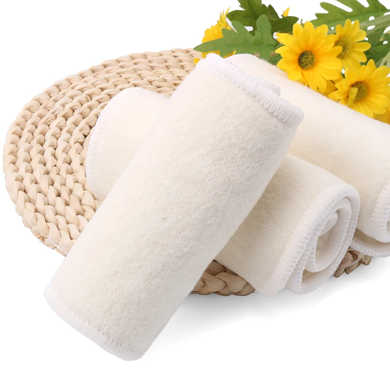 hot sale!4 Layer(2+2)  Organic  Hemp Cotton Insert for baby Cloth Diaper nappy, 55% hemp, 45% orgac 50pcs/lot