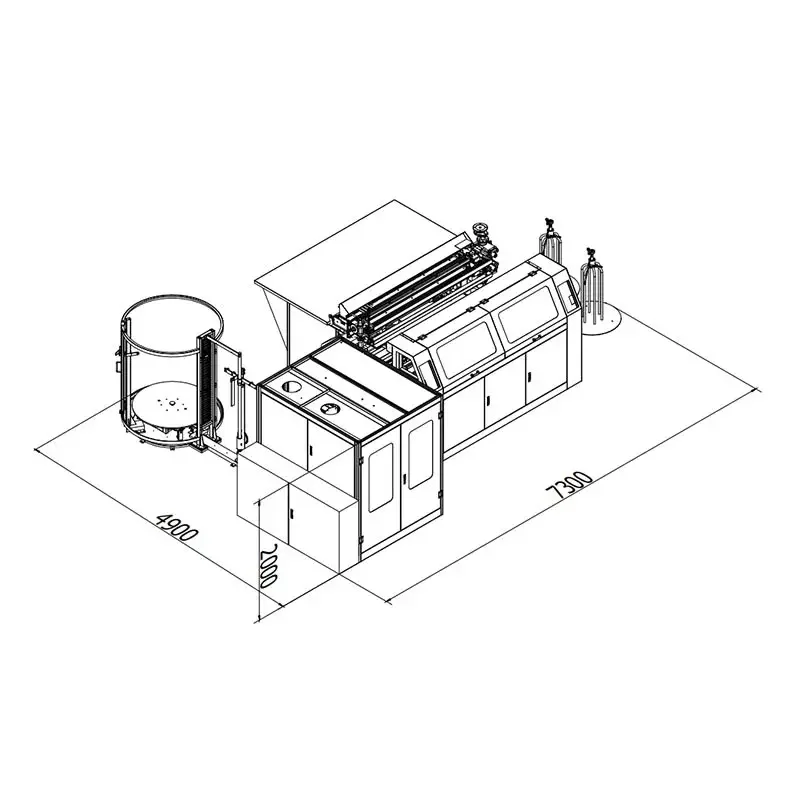 Autometische Matras Bonnell Veermachine Met Oprollen En Assembleren SX-820I Veerproductielijn