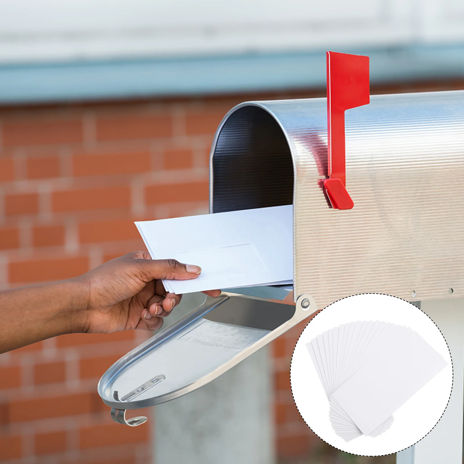 Buste internazionali in carta bianca da 40 pezzi, materiale per lettere, inviti, cartoline, buste internazionali per posta aerea