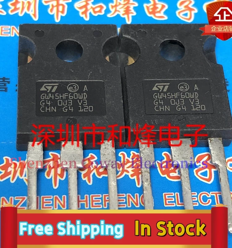 10PCS-30PCS  GW45HF60WD STGW45HF60WD  TO-247    In Stock Fast Shipping