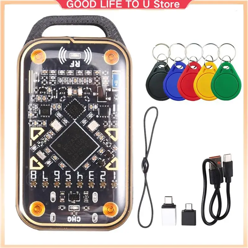 

Chameleon Ultra Smart Card Emulator RFID Smart Chip Reader+5XUID Keychain 125K 13.56M Card Decode NFC Duplicator-ABGL