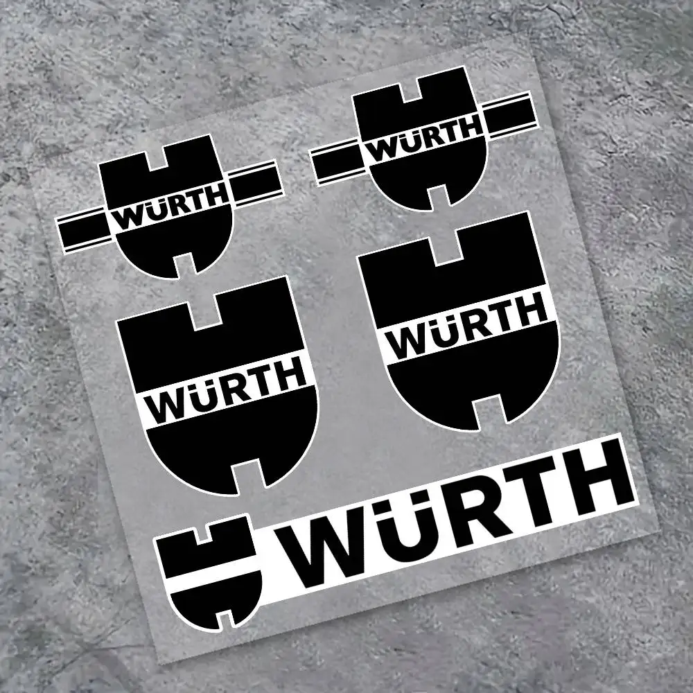 Wurth Racing Stickers Set, Waterproof Vinyl Decals, Universal Decor for Auto, Motorcycle, Laptop, Toolbox Smooth Surfaces