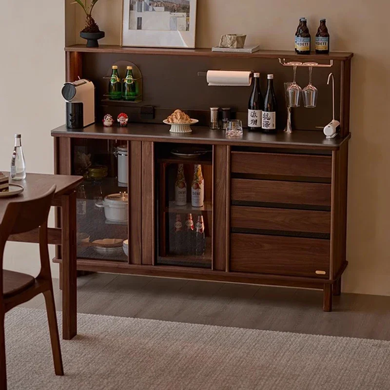 Luxury Wood Cabinets Mobile Decor Storage House Container Living Room Cabinets Display Wine Meuble De Rangement Home Furniture