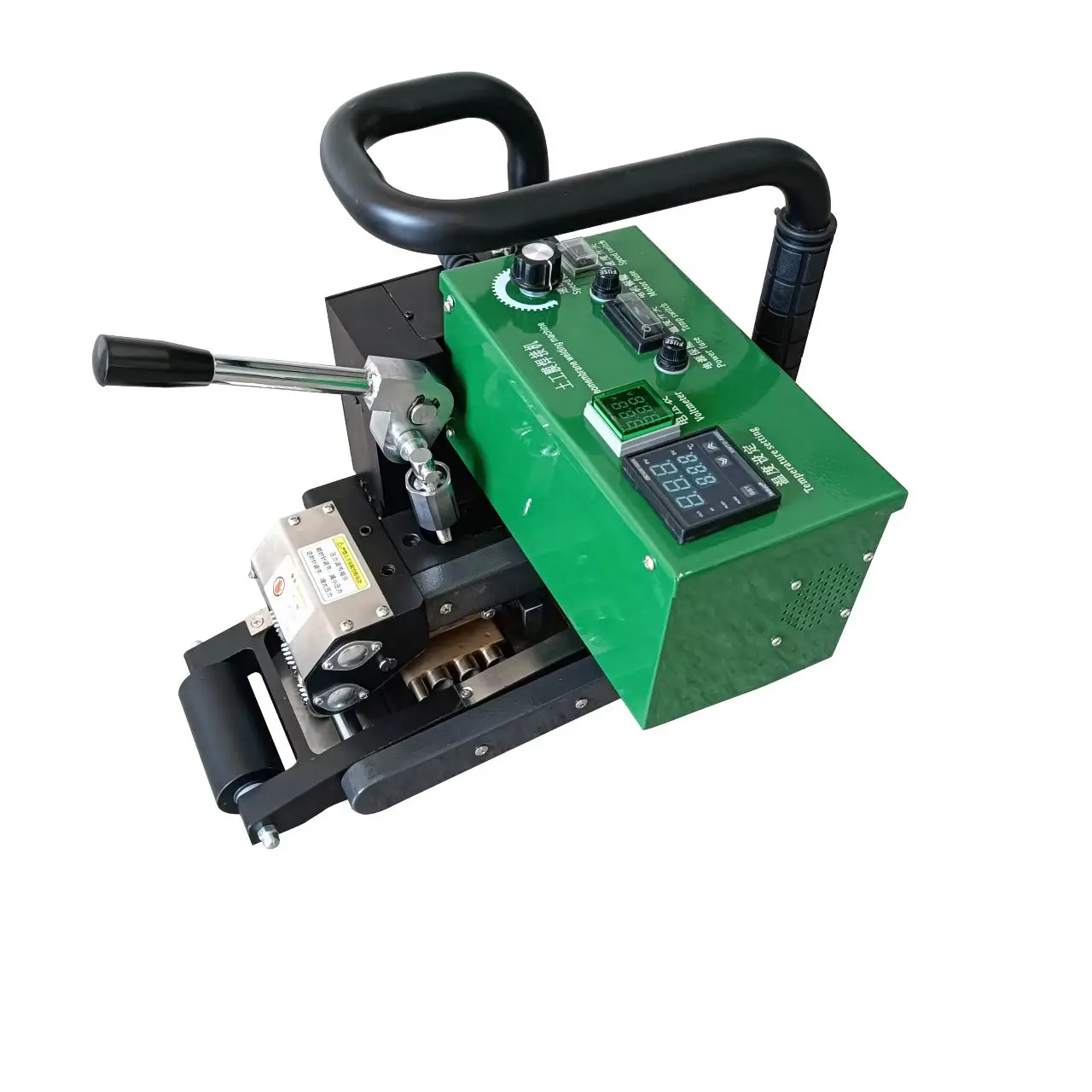 2100W Hot Wedge Welding Machine for HDPE Geomembrane Overlap - Industrial Welder with Digital Temperature Control & LED Display