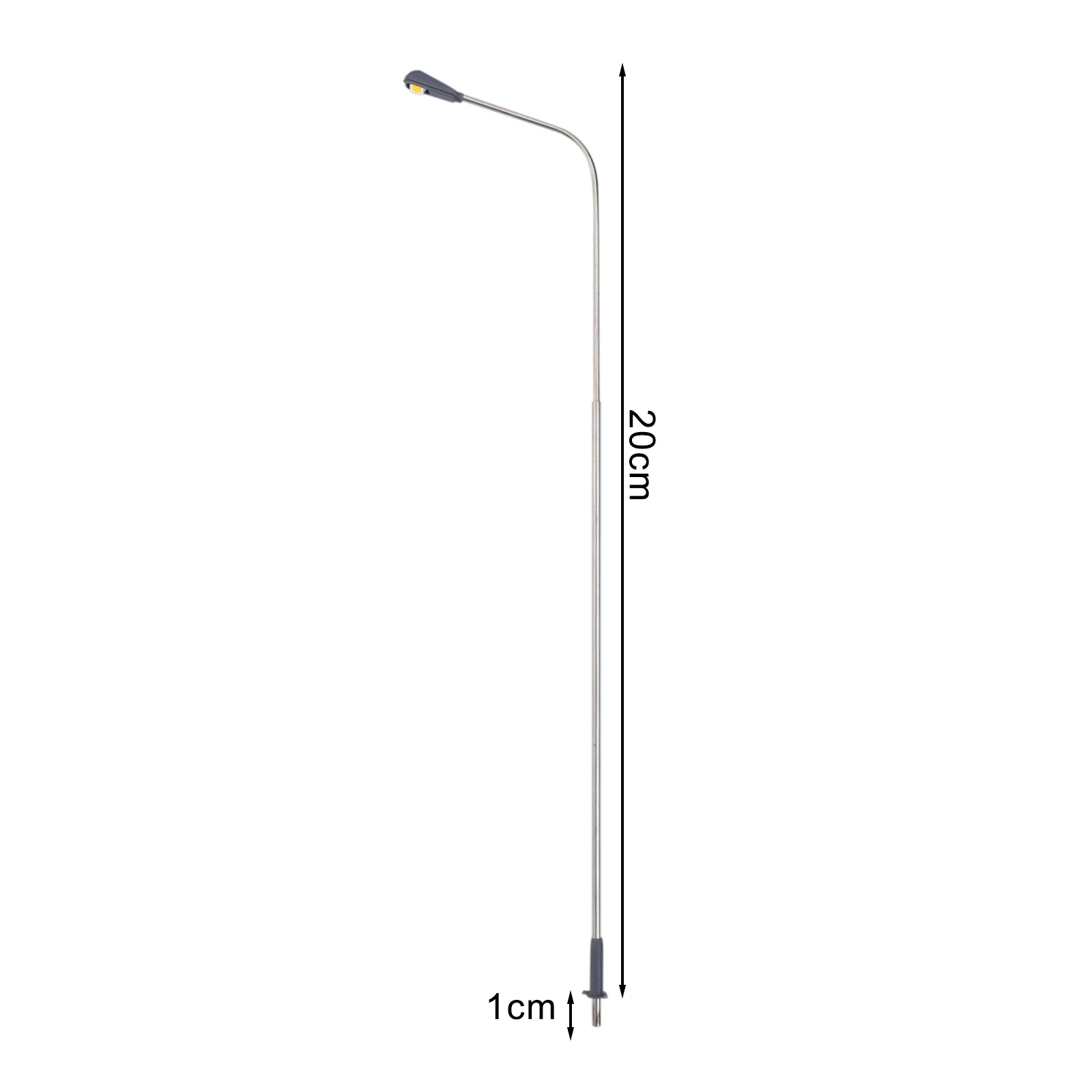 10pcs/set Model Railway Lamp 1:50 Scale Accessories DC/AC 3V Kit Post Street Single Head Warm White 10* Practical
