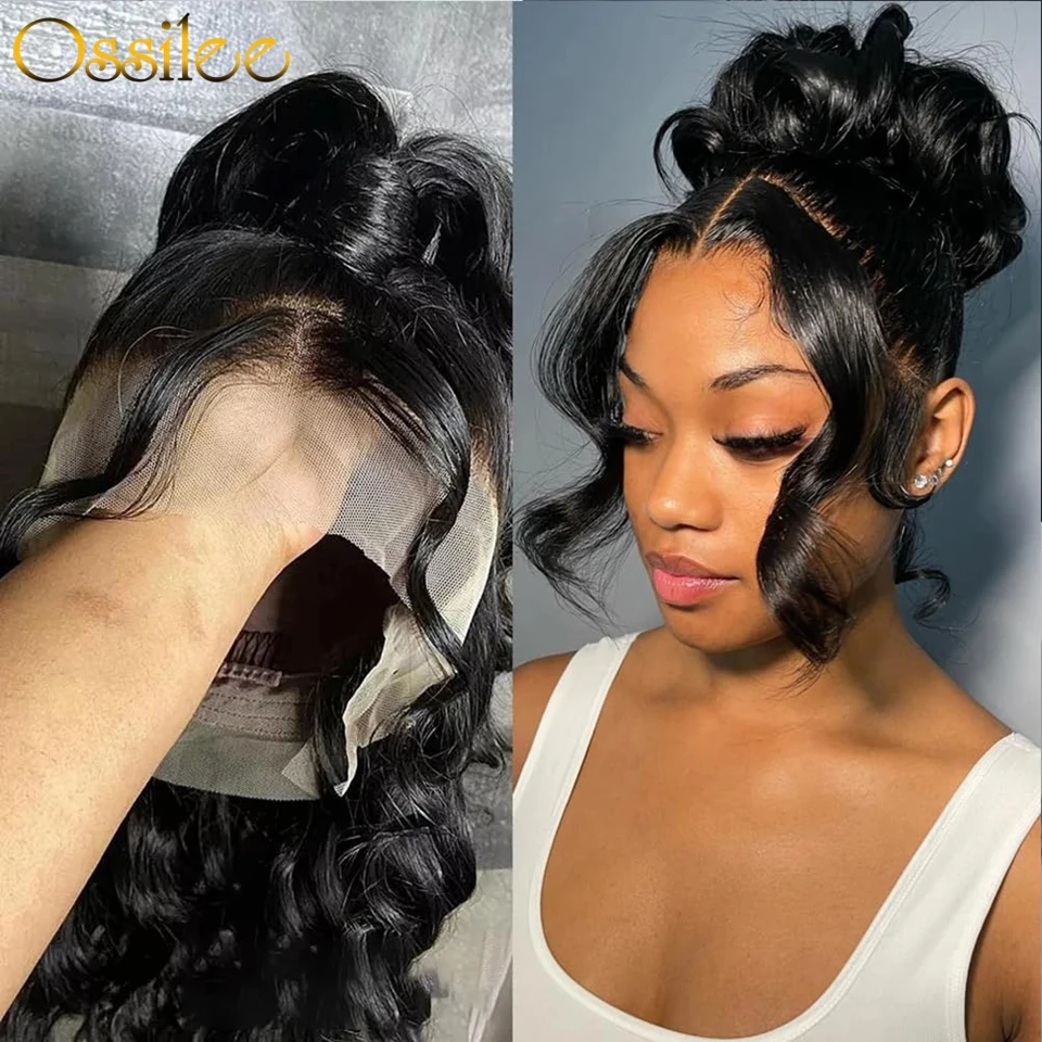 360 Body Wave Lace Front Pruiken Menselijk Haar Full Lace Front Human Hair Pruiken Voor Vrouwen Lijmloze Pruiken Maagdelijk Menselijk Haar