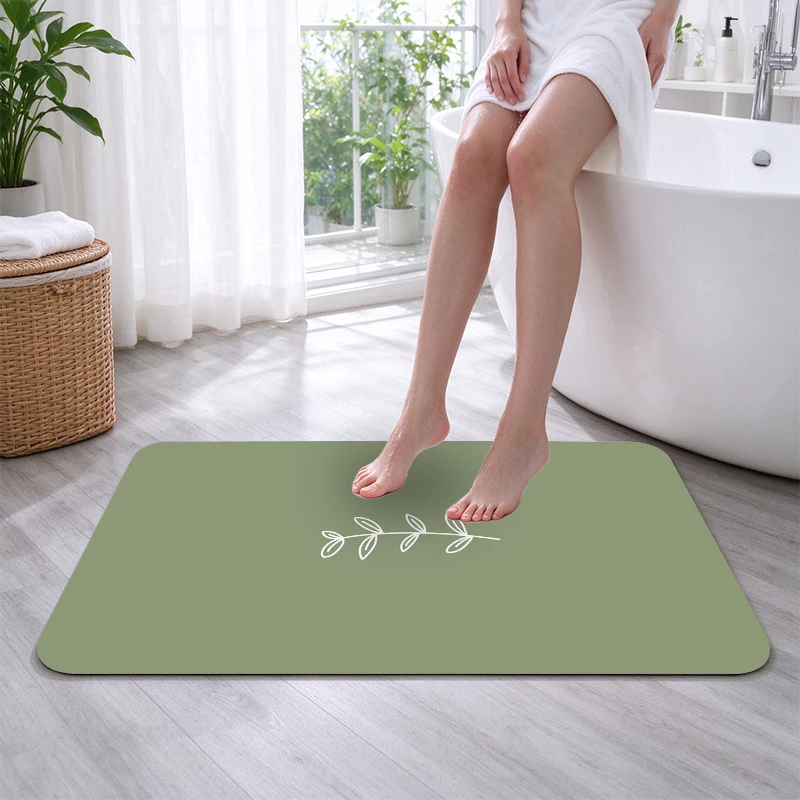 1 Piece Muted Sage Green Minimalist Botanical Woven Line Art Rug, Soft Comfortable All Season, Lightweight Easy Care, Ideal for Living Room, Bedroom, Dining Room, Home Decor for Winter, Autumn