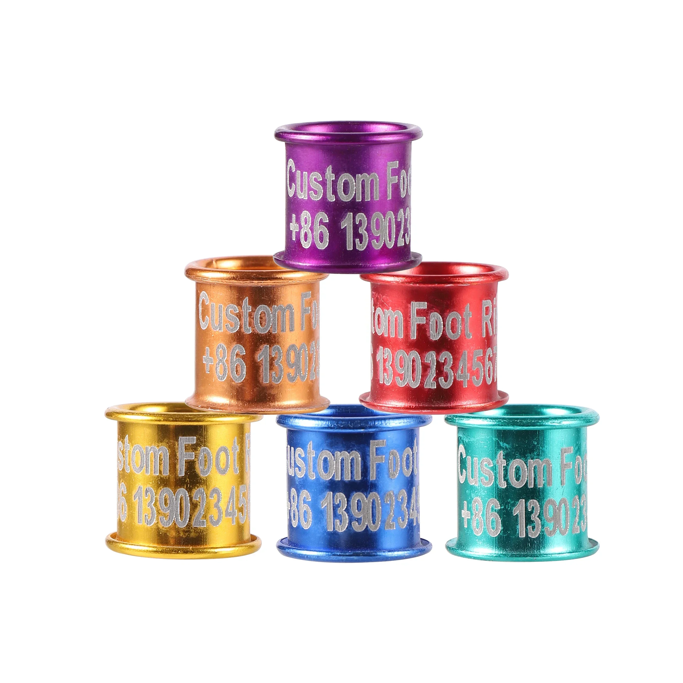 

Высокое качество ID 8 мм кольцо для ног птицы на заказ попугай голубь кольцо для ног DIY лазерная гравировка имя номер телефона логотип 20 шт.