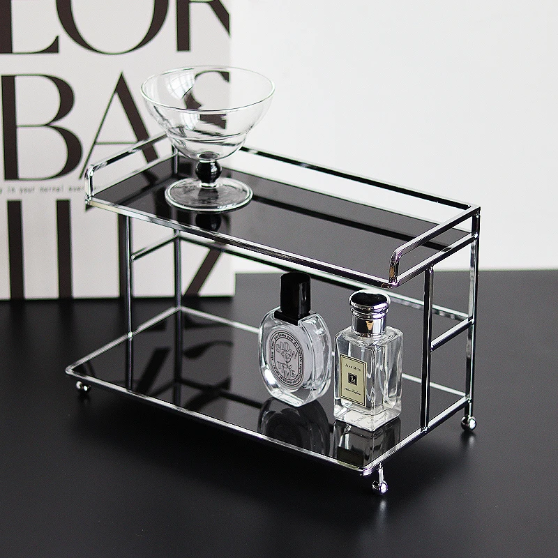 

Акриловая настольная подставка для хранения в скандинавском стиле, органайзер для косметики и средств по уходу за кожей на туалетный столик