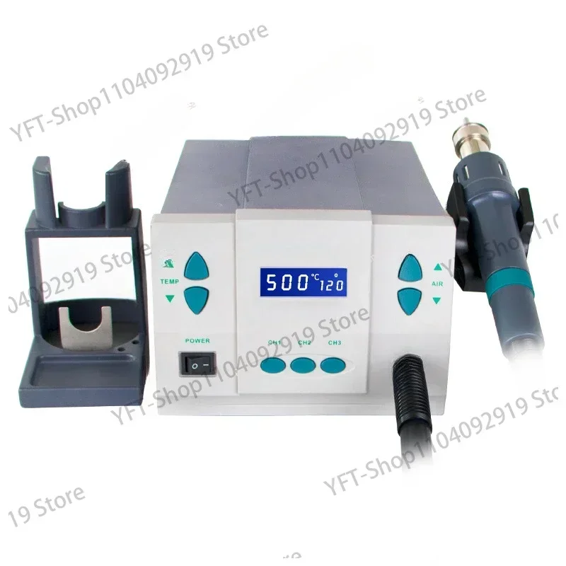 Soldering Station 1KW Lead-free Digital Display Hot Air Gun 110V Temperature 100℃~500℃