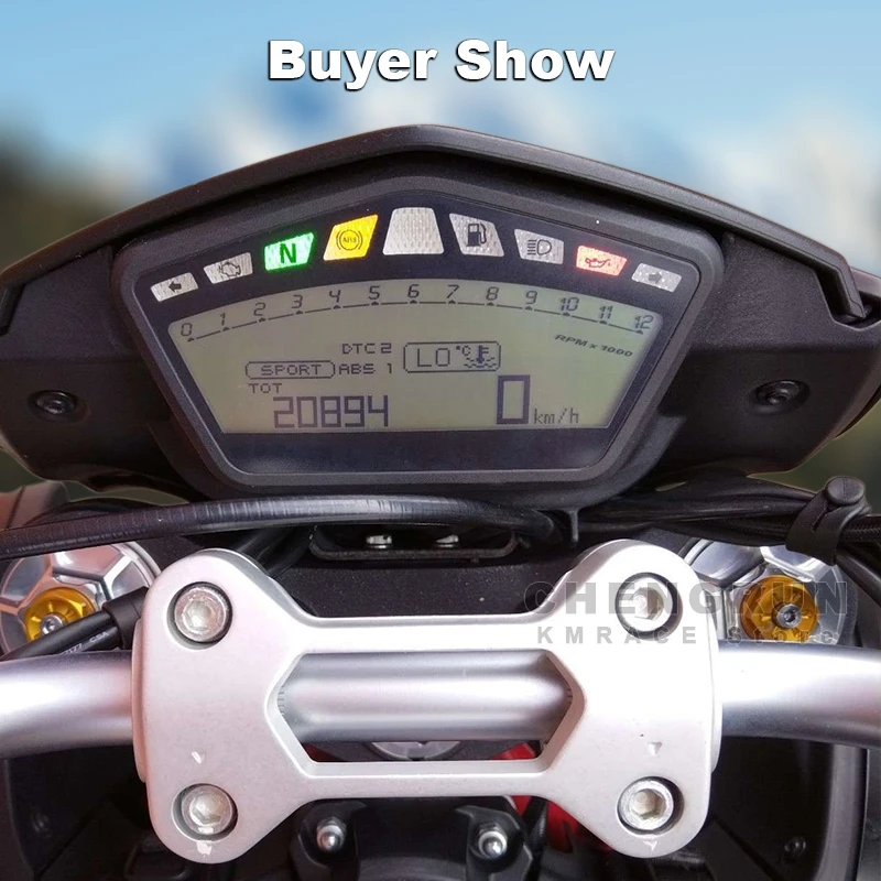 Wyświetlacz LCD dla Ducati Hypermotard 821 2013 2014 2015 prędkościomierz motocyklowy osłony akcesoria do instrumentów ekran LCD