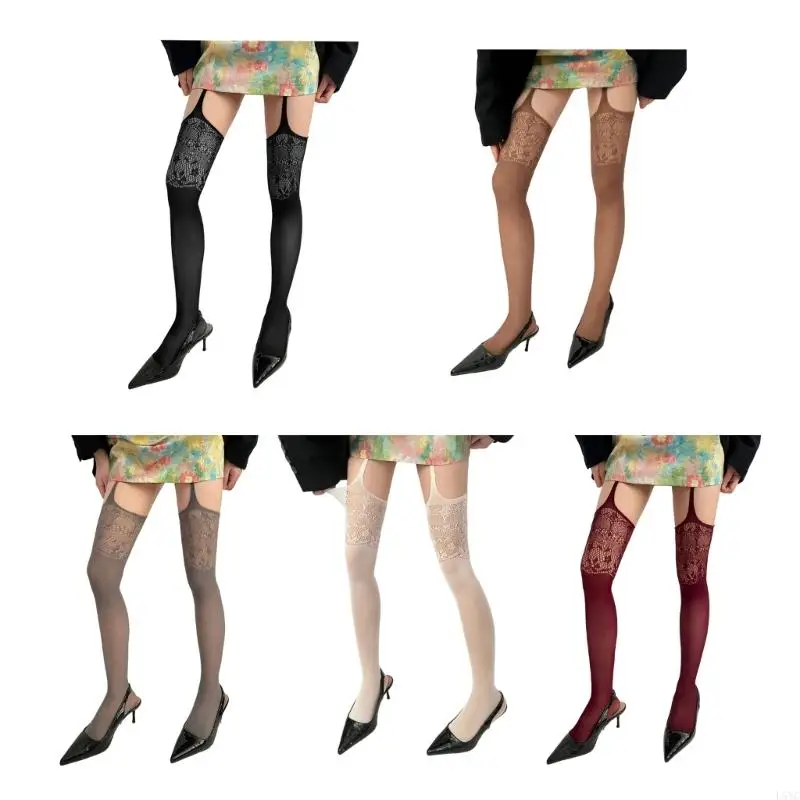 L5YC Women Women’s Semarender Pantyhose Fish -Fishing High Gockits Hight Weist Pantyhose Balk Belt Wabts Hosiery Gifts