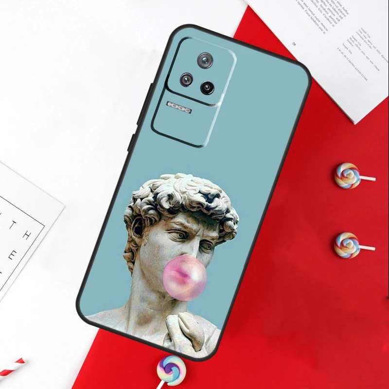 Famous Aesthetic Statue Cover For Xiaomi 14 Ultra 15 13 11T 12T 13T 14T Pro POCO X7 Pro X3 X5 X6 M6 F5 F6 Pro Case