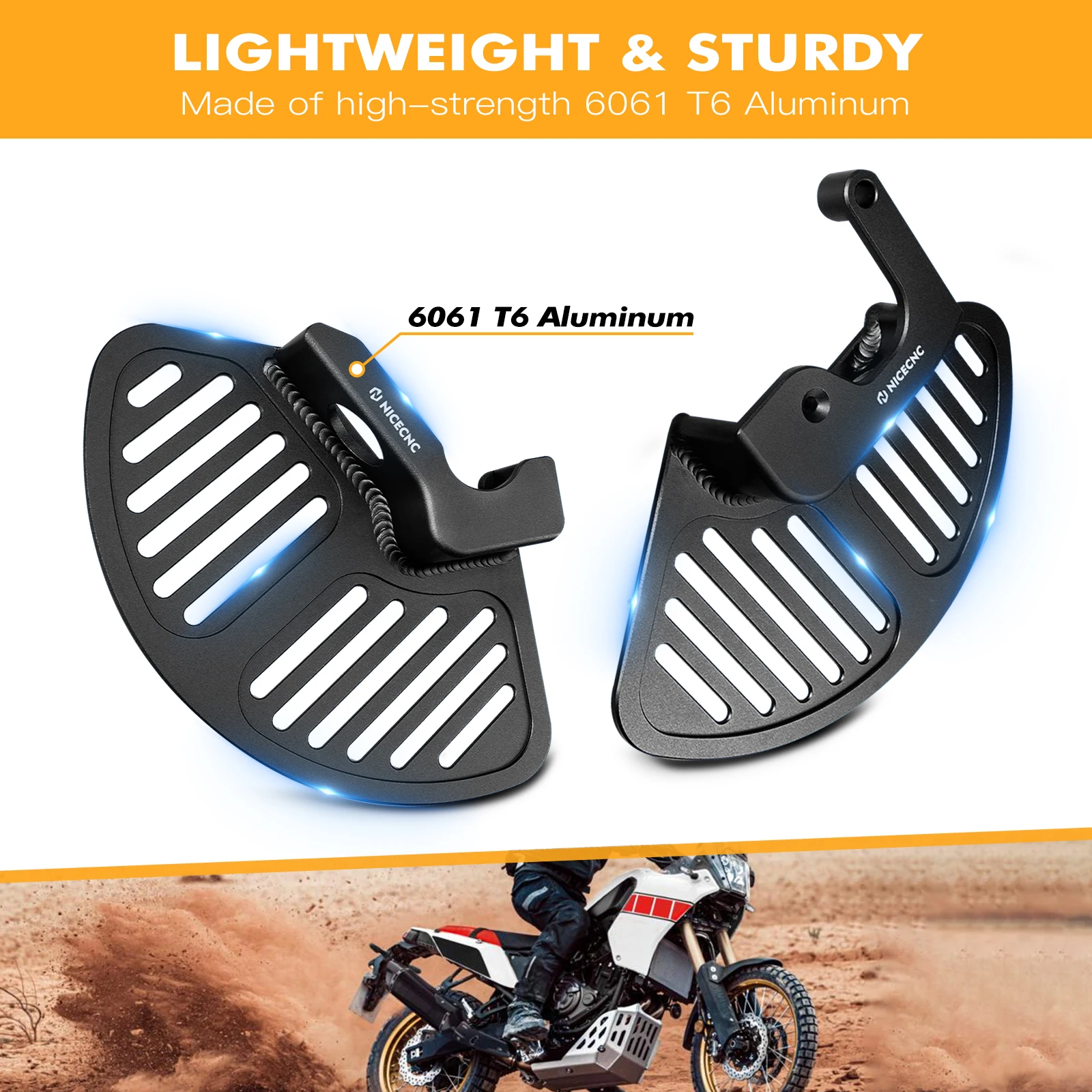For Yamaha Tenere 700 T700 XTZ 700 2019-2024 Front Fork Guard Front Fork Leg Brake Disc Guard Tenere700 Rally Edition 2020-2024