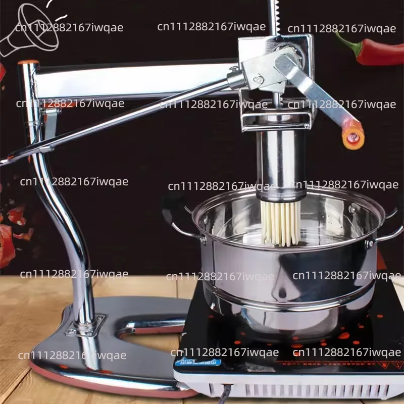 Household Manual Stainless Steel Noodle Pressing Machine Portable Two-axis Noodle Making Machine 10 Kinds of Pasta Making