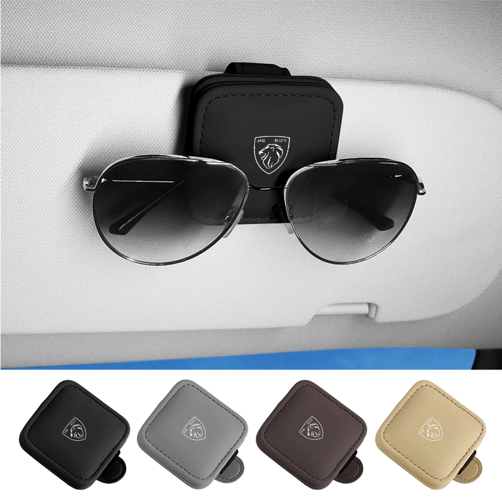 Car Sunglasses Holder Clip Universal Magnetic Glasses Eyeglass Hanger Clip For Peugeot 408 4008 308 3008 5008 508 208 RCZ 407