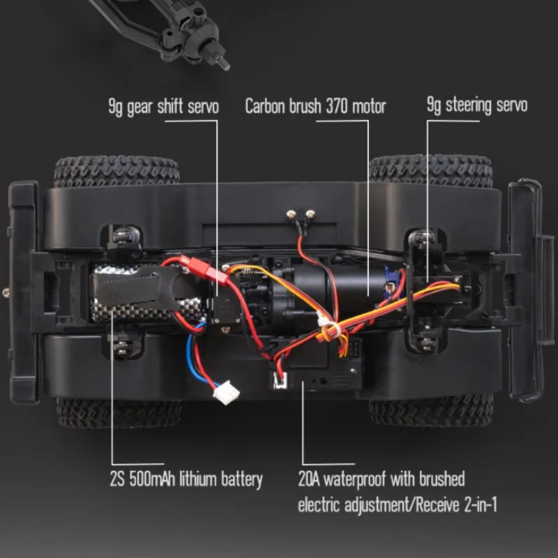 Cool Stuff Toy Car Funny Gift-Kawaii 1:18 Full Scale High-speed 4WD Rc Truck, Climb Off-road Rc Cars, Monster Truck, Speelgoed voor kinderen